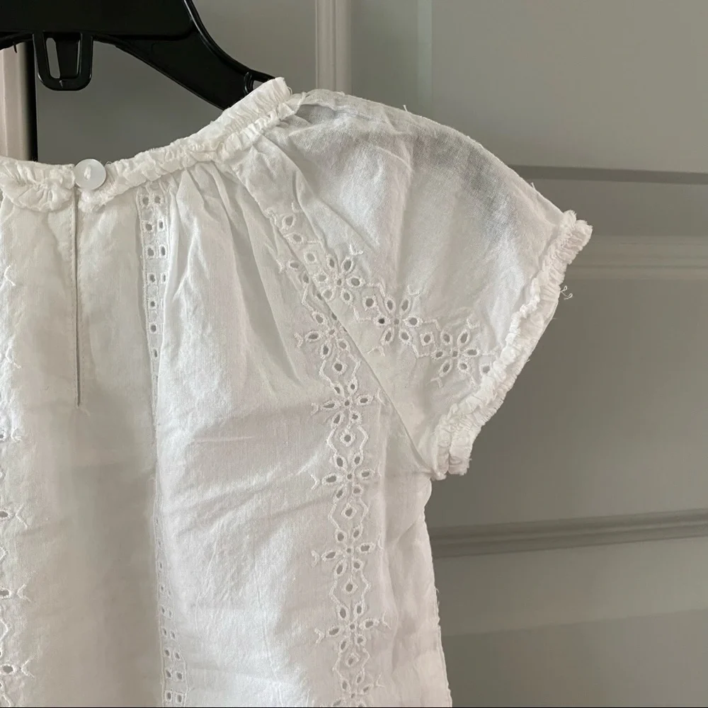 NWT Roller Rabbit Baby Girls Eyelet Cap Sleeve Top - Picture 5 of 5